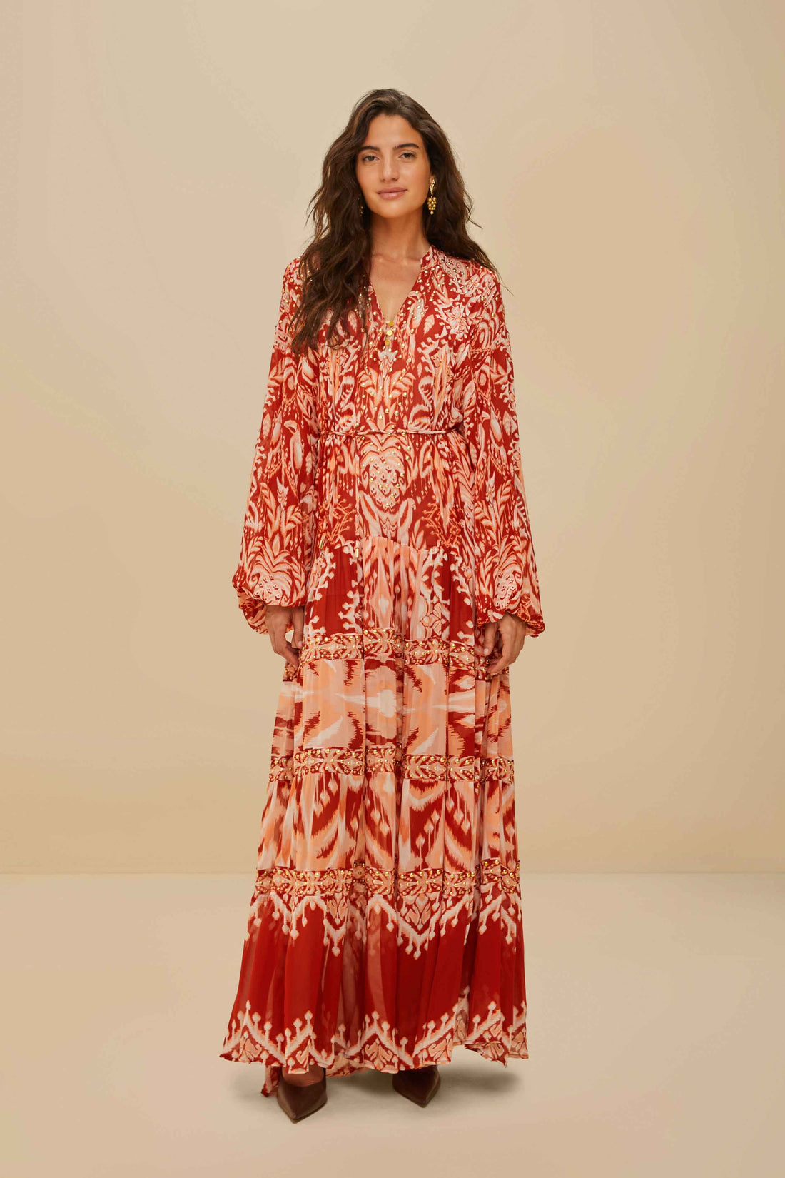 Robe longue tropicale