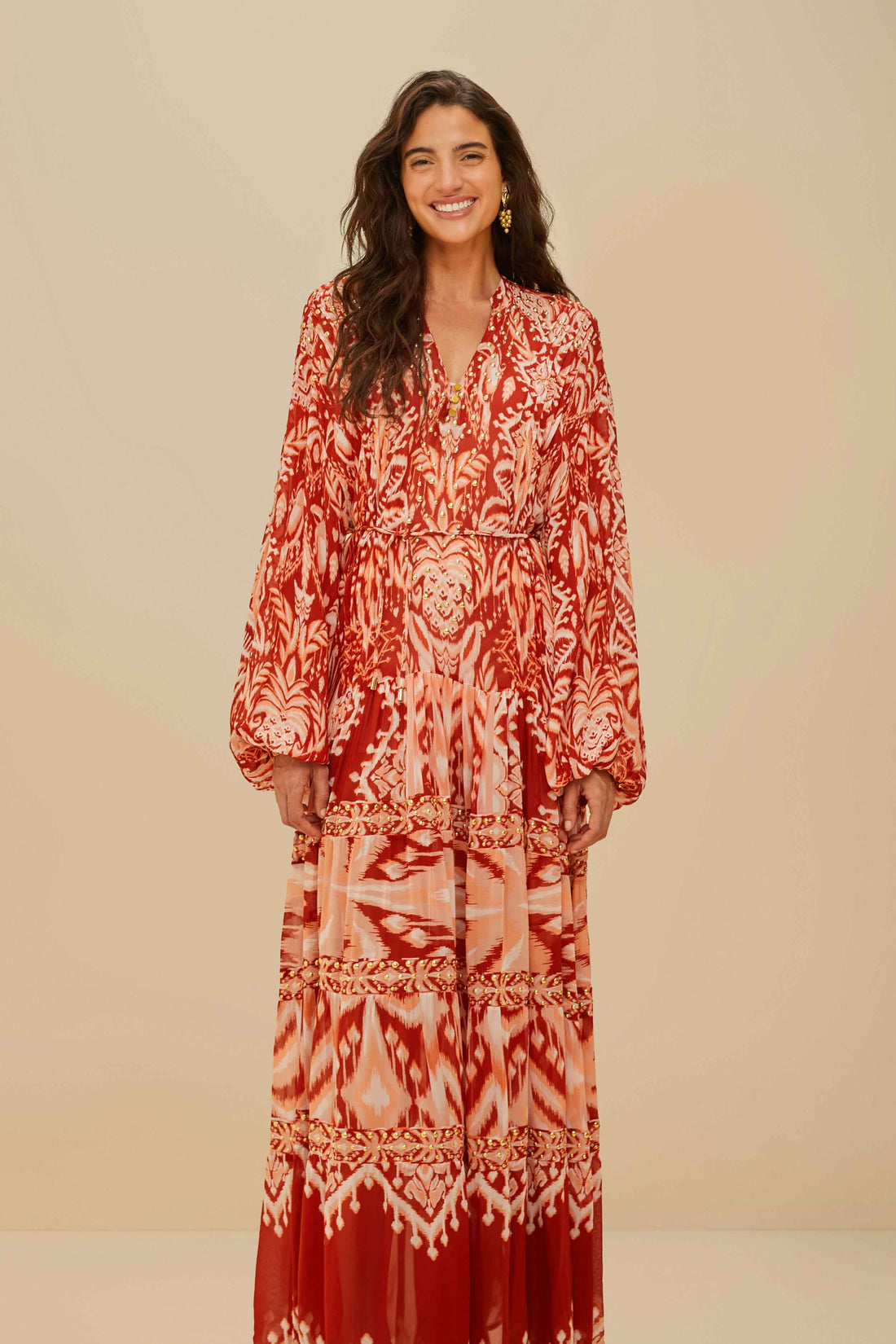 Robe longue tropicale