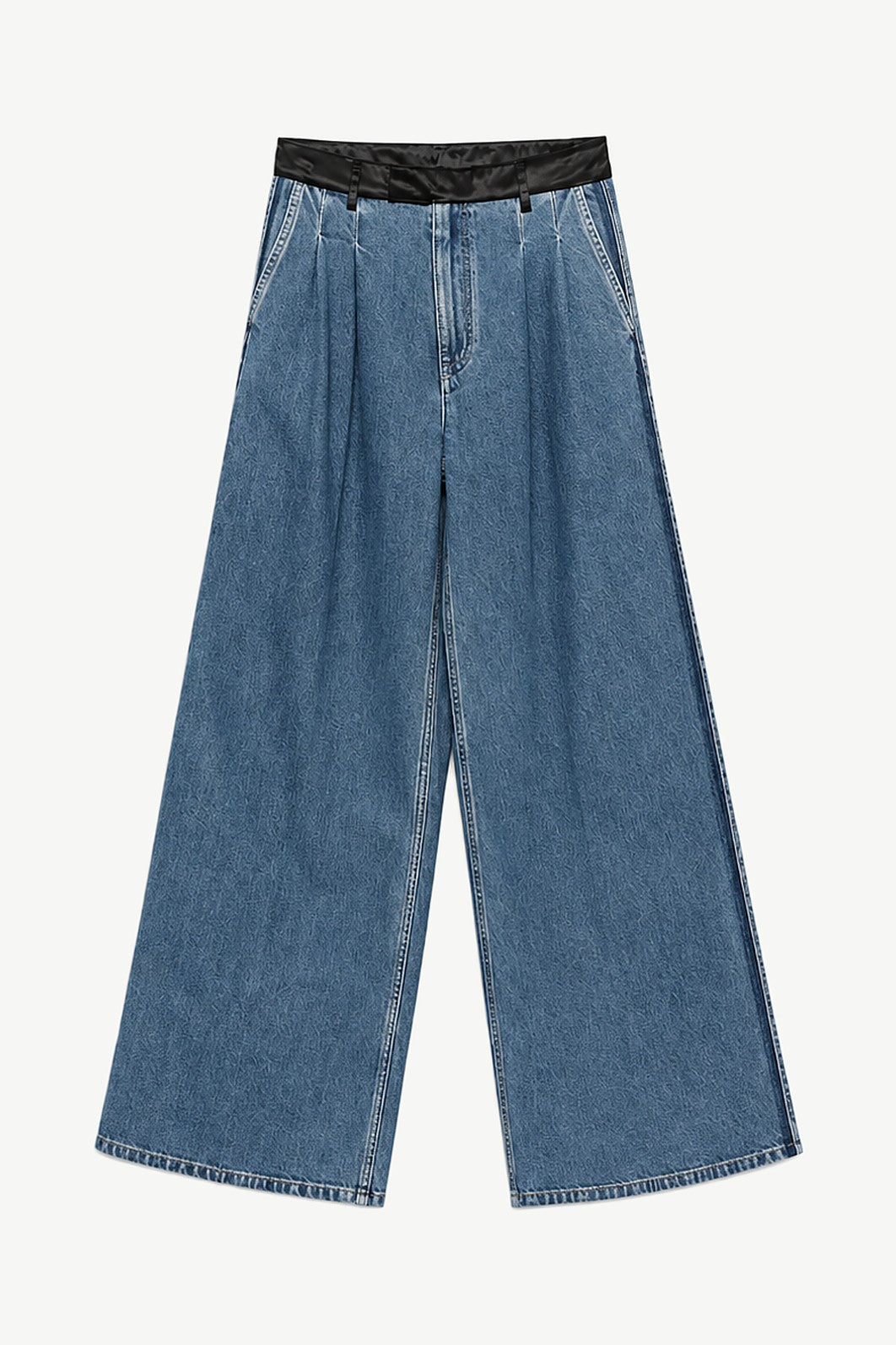 Pantalon denim couture