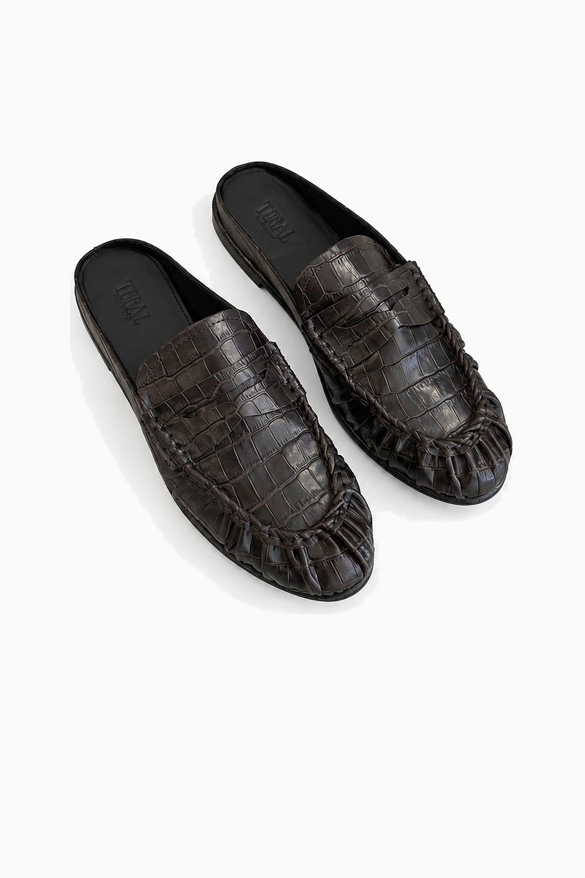 Mules Rivera effet croco