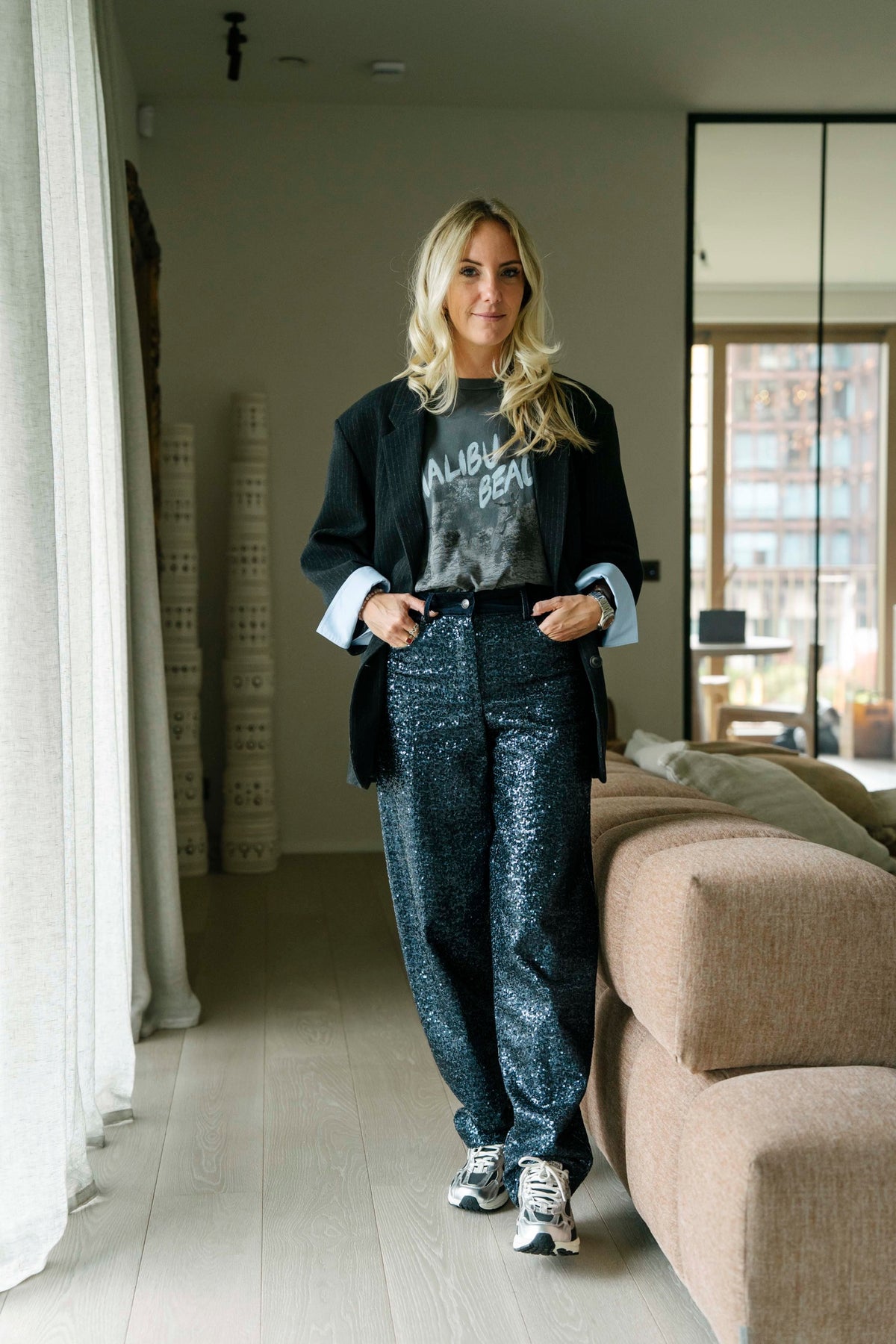 Pantalon sequin