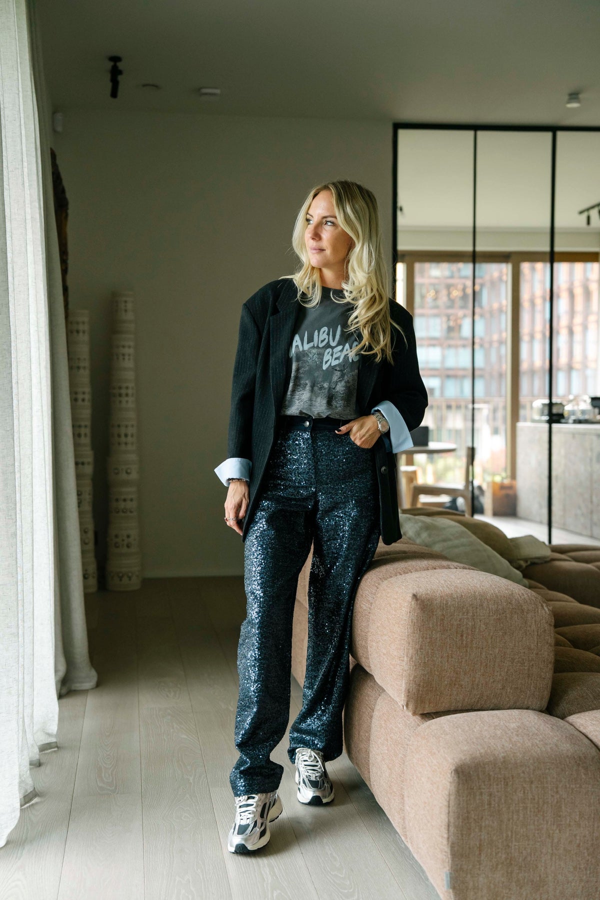 Pantalon sequin