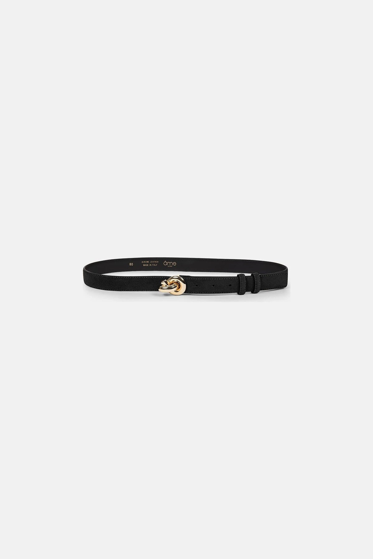 Suede belt LIVELY black
