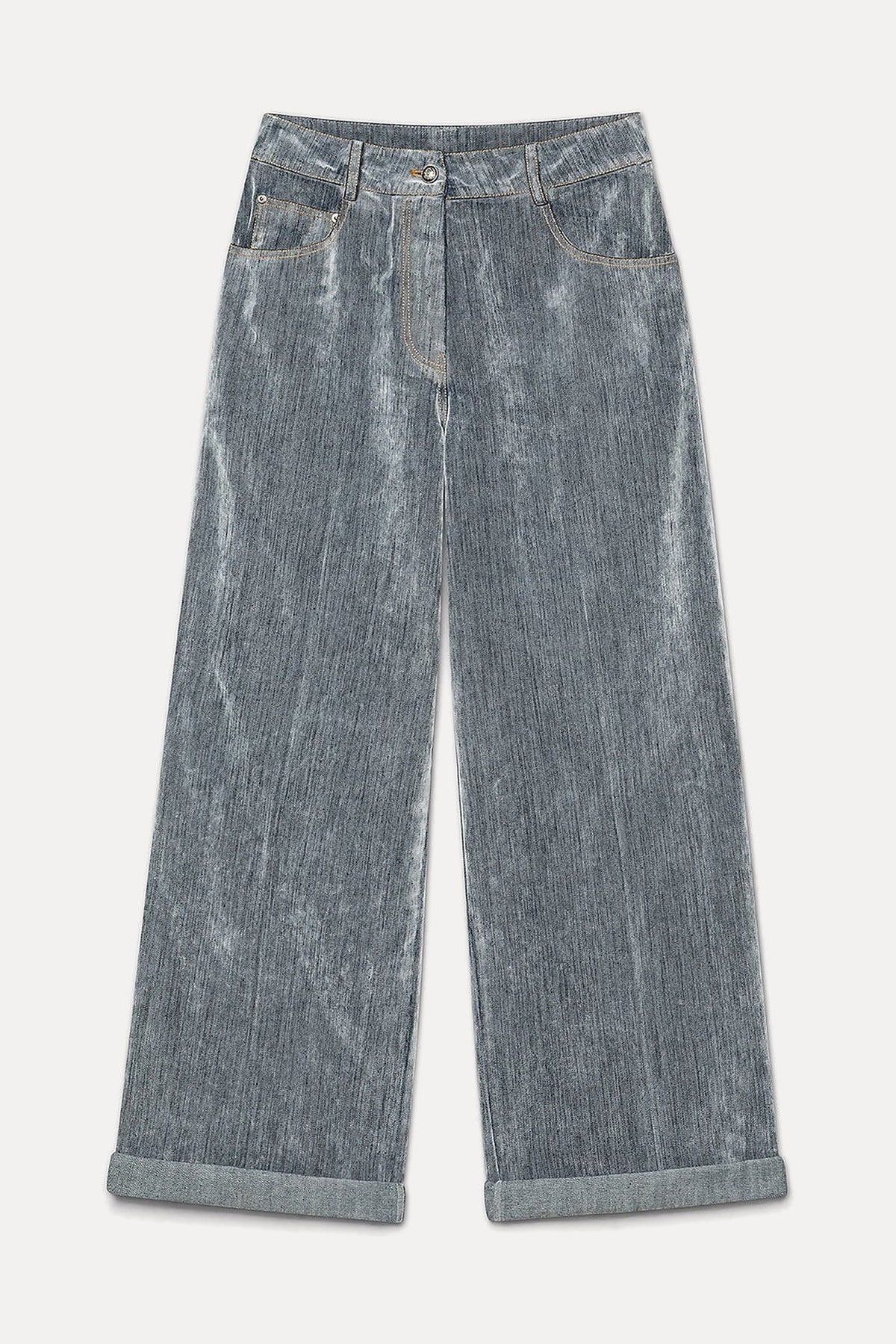 Pantalon flock denim