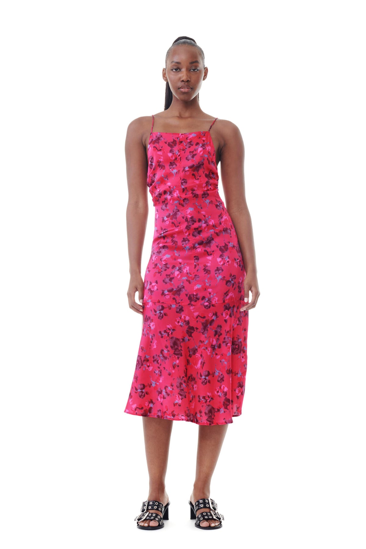Satin strap dress