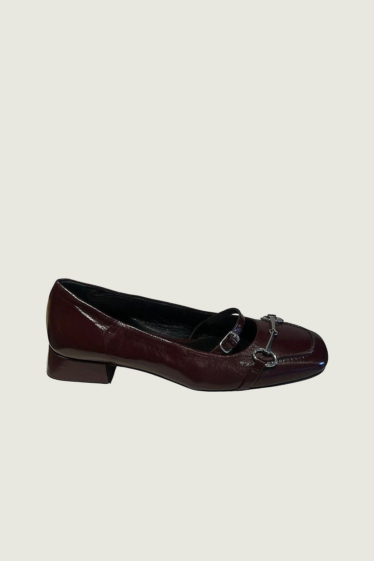 Ballerines talons MYRA Guglielmo Rotta, burgundy, vue de profil
