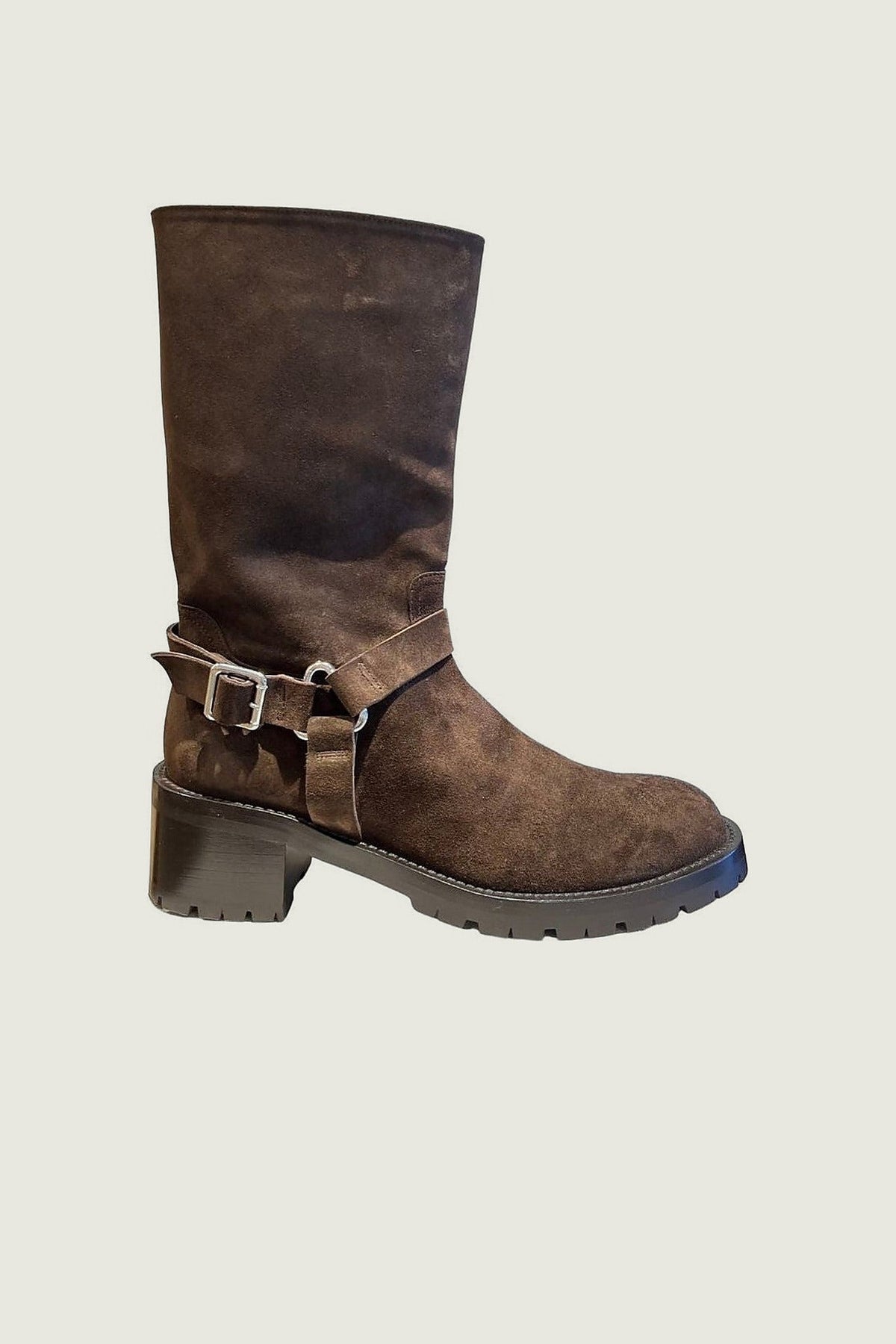 Boots boucle COLBY Guglielmo Rotta, brun, vue de trois quarts