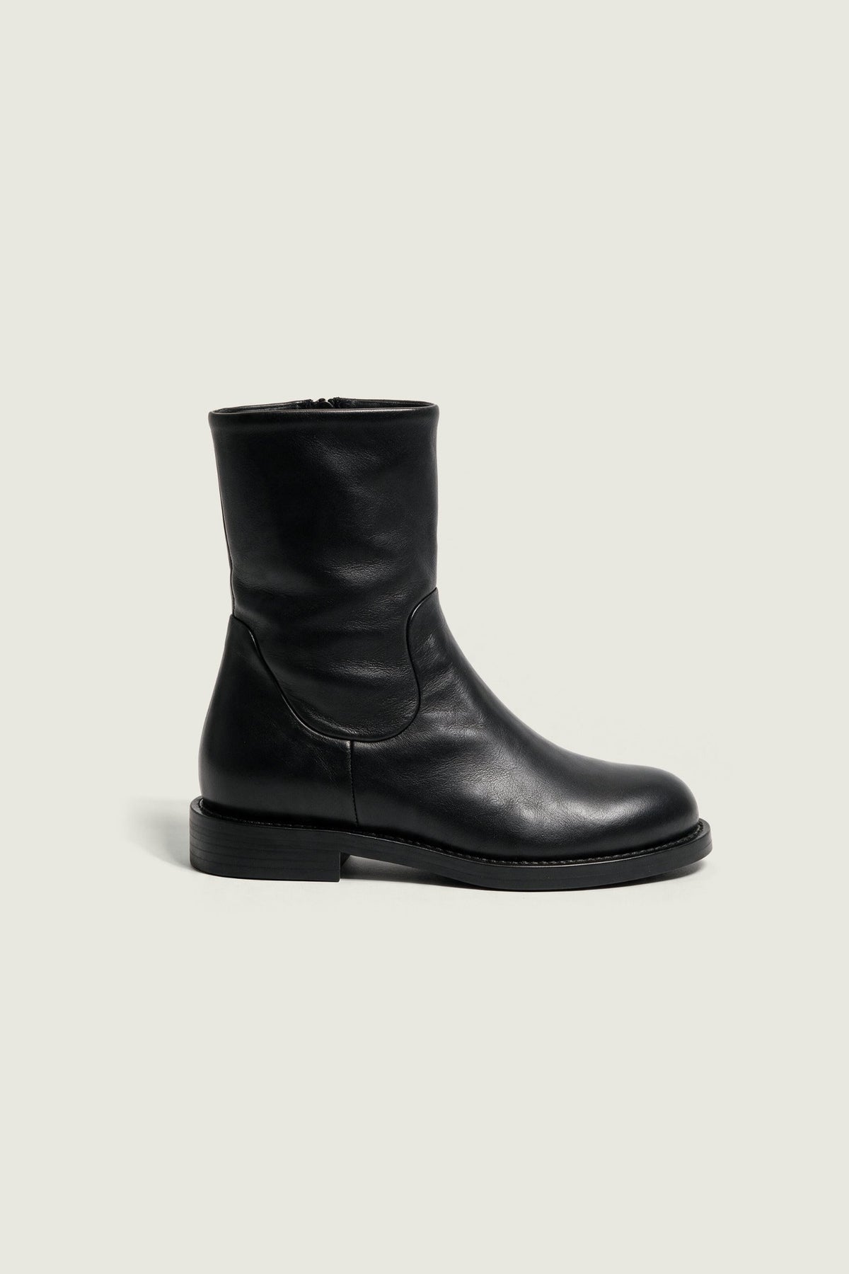 Boots plates PINAR Guglielmo Rotta, noir, vue de profil