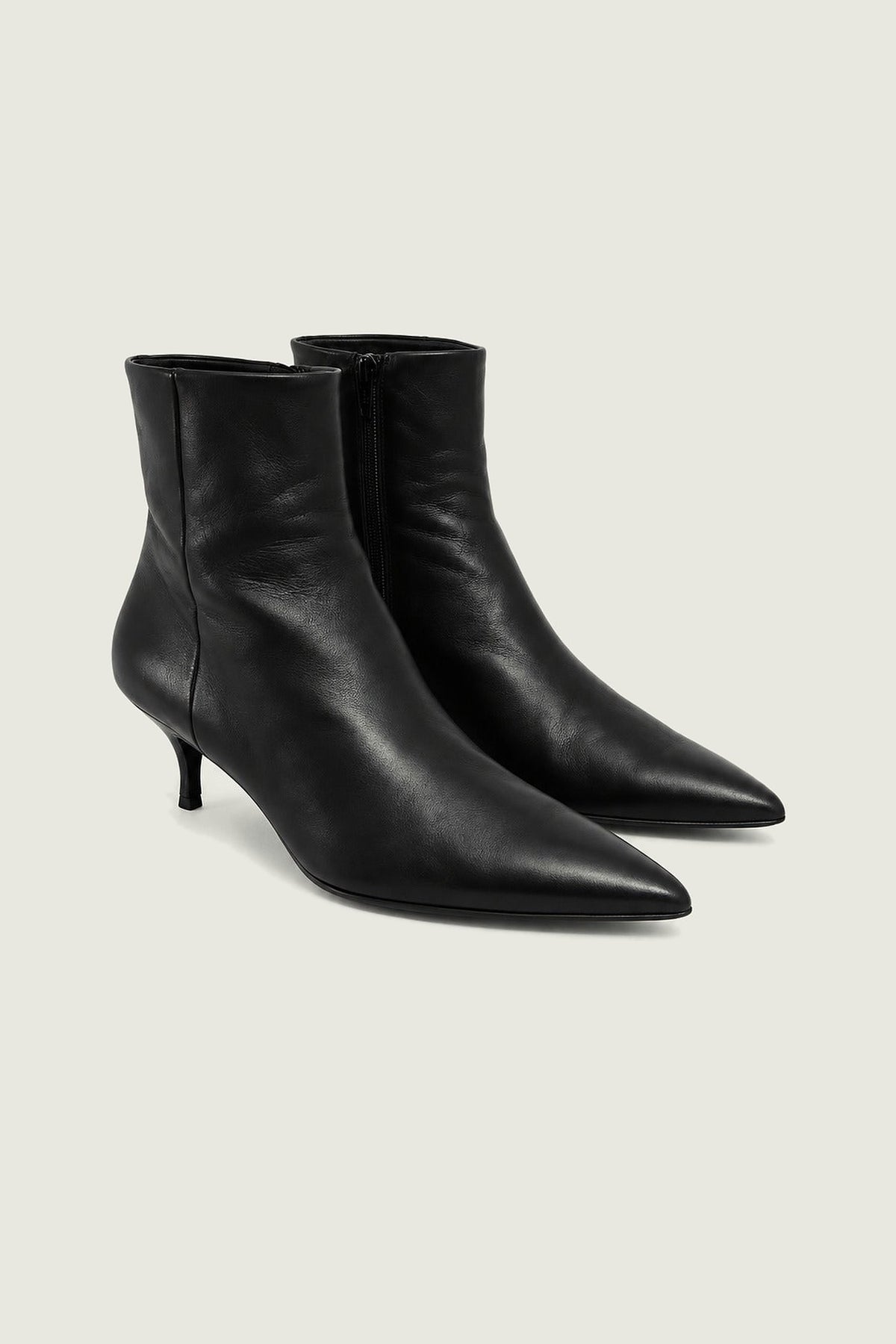 Boots pointues en nappa Guglielmo Rotta, noir, paire