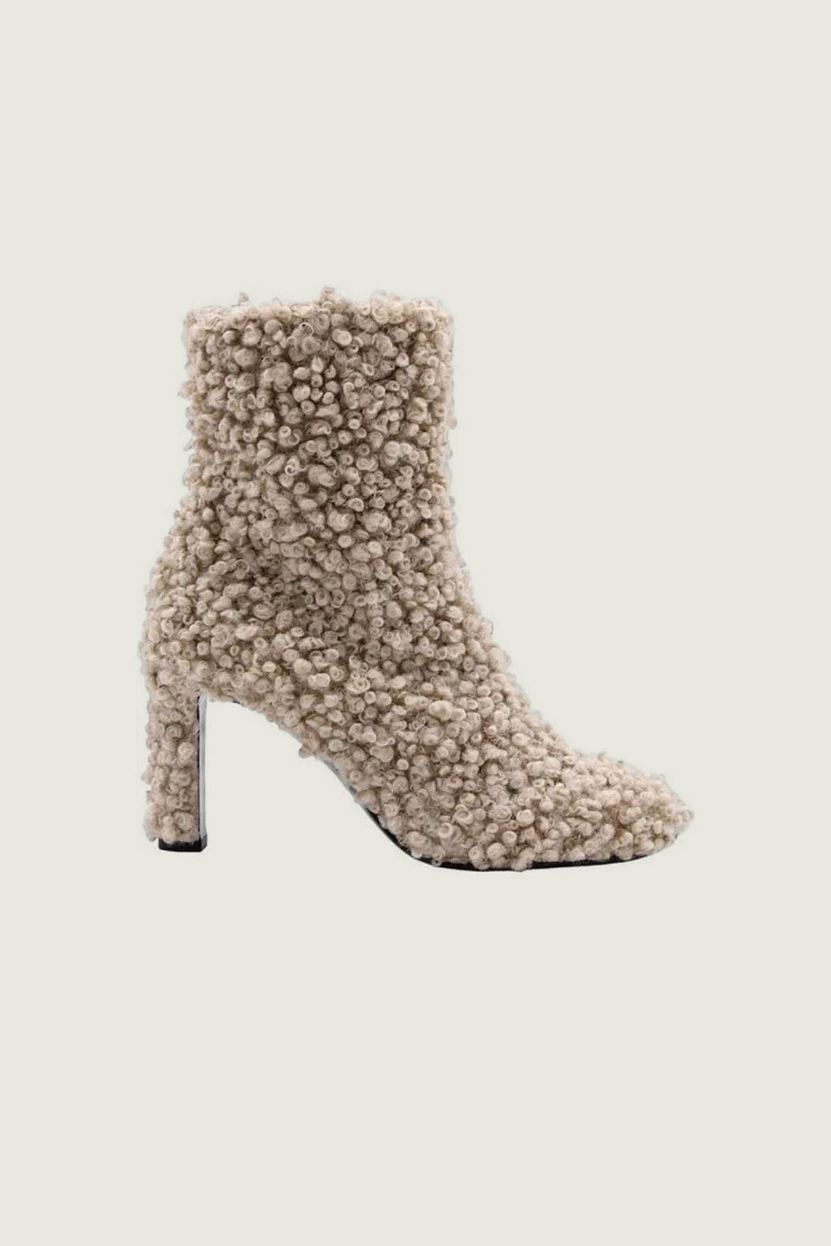 Boots teddy SHADE Guglielmo Rotta, beige, vue de profil