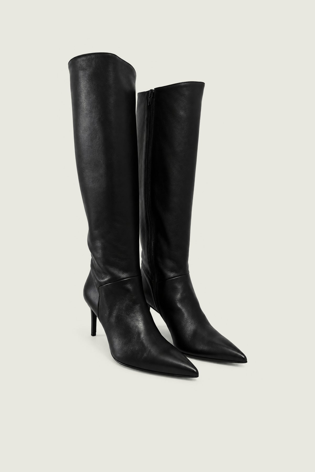Bottes hautes en cuir Guglielmo Rotta, noir, paire