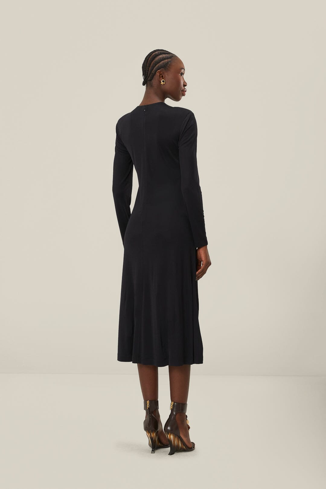 Midi dress twisted cup