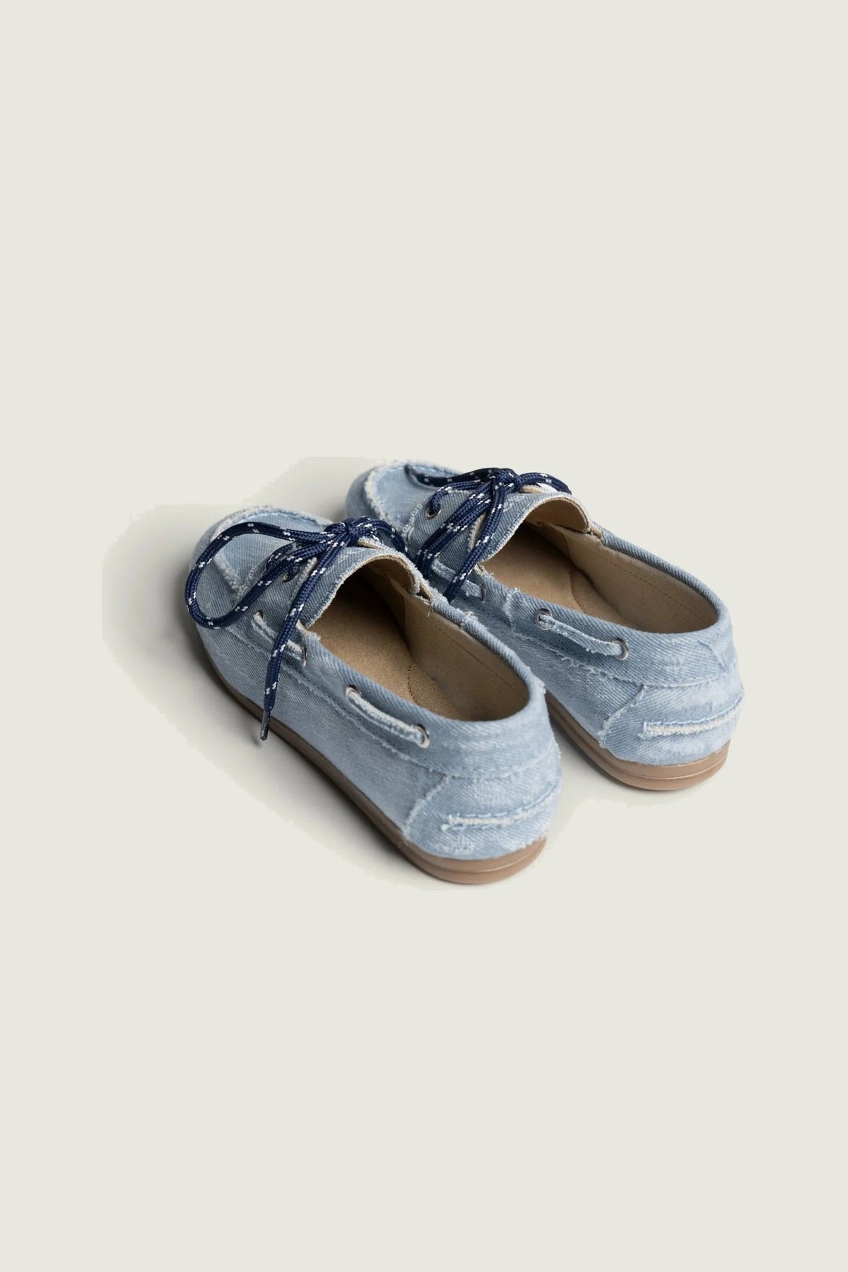Mocassins en denim Posa, bleu clair, vue arrière
