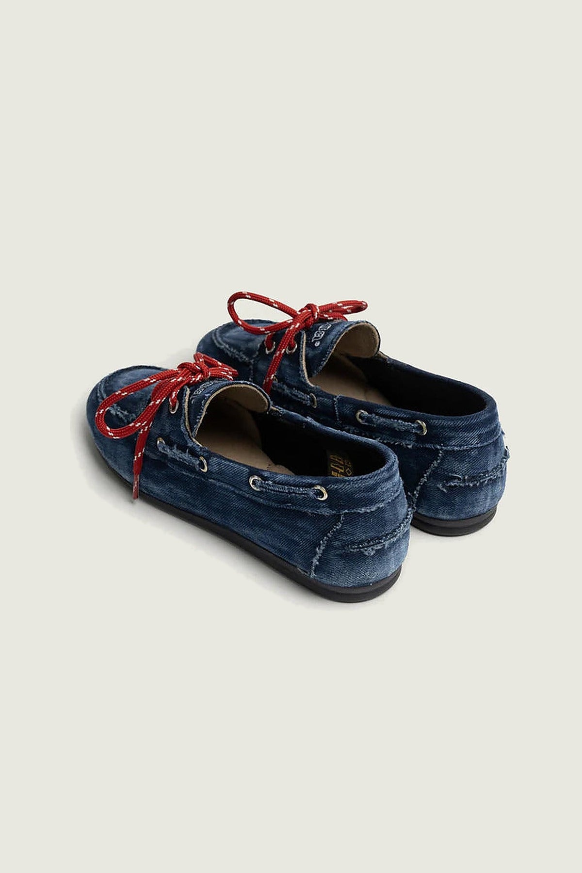 Mocassins en denim Posa, bleu foncé, vue arrière