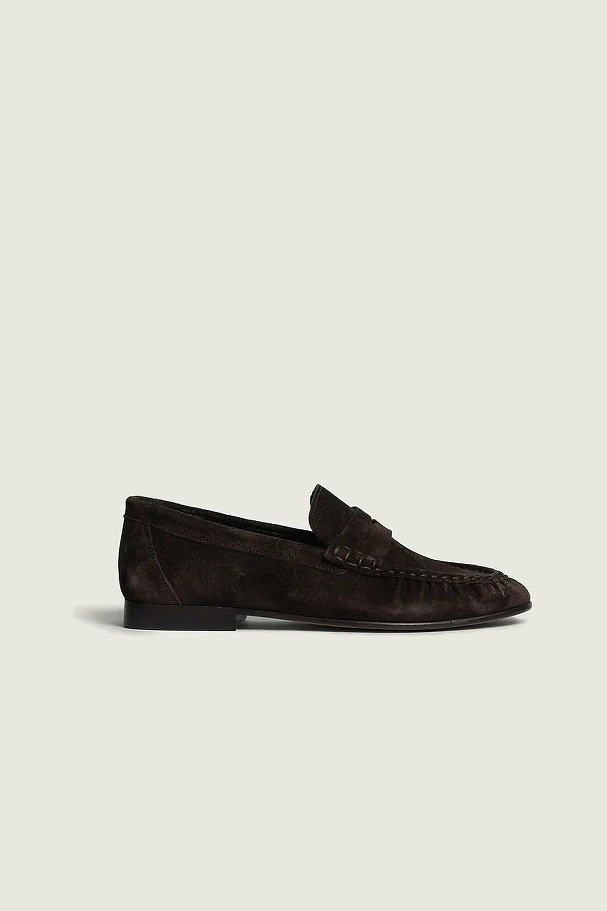 Mocassins Winkle en suède Posa, brun foncé, vue de profil