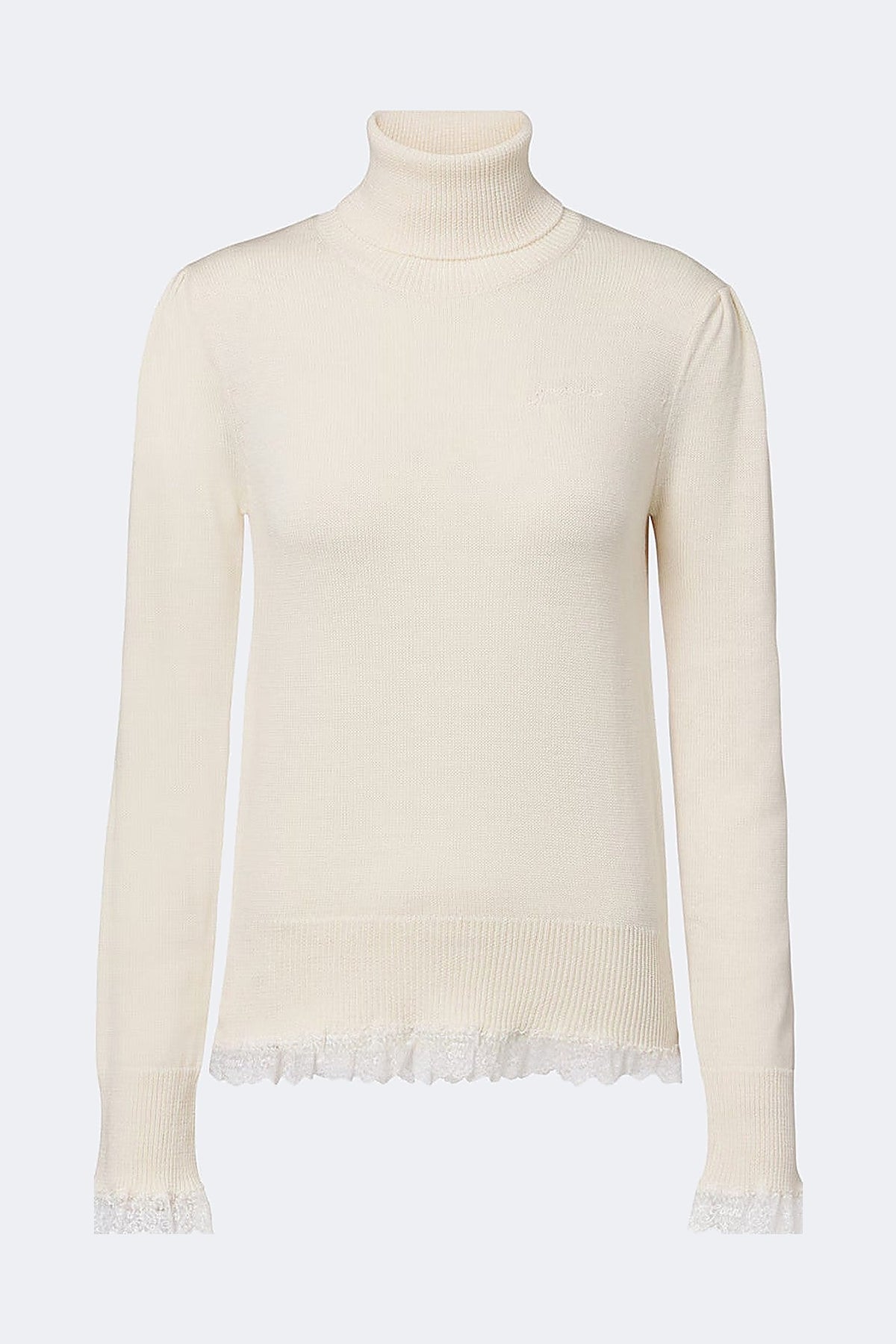 Pull col roulé Merino