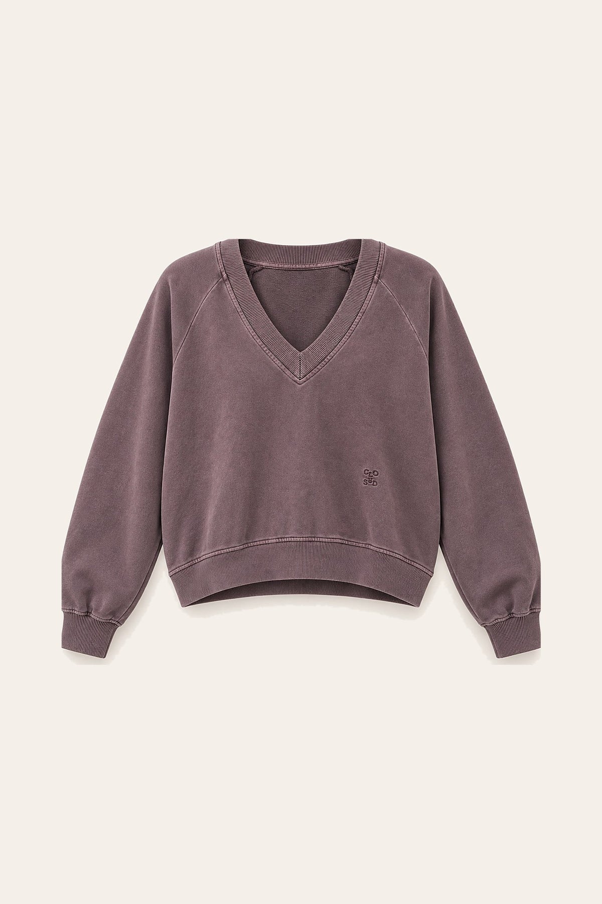 Sweatshirt col V