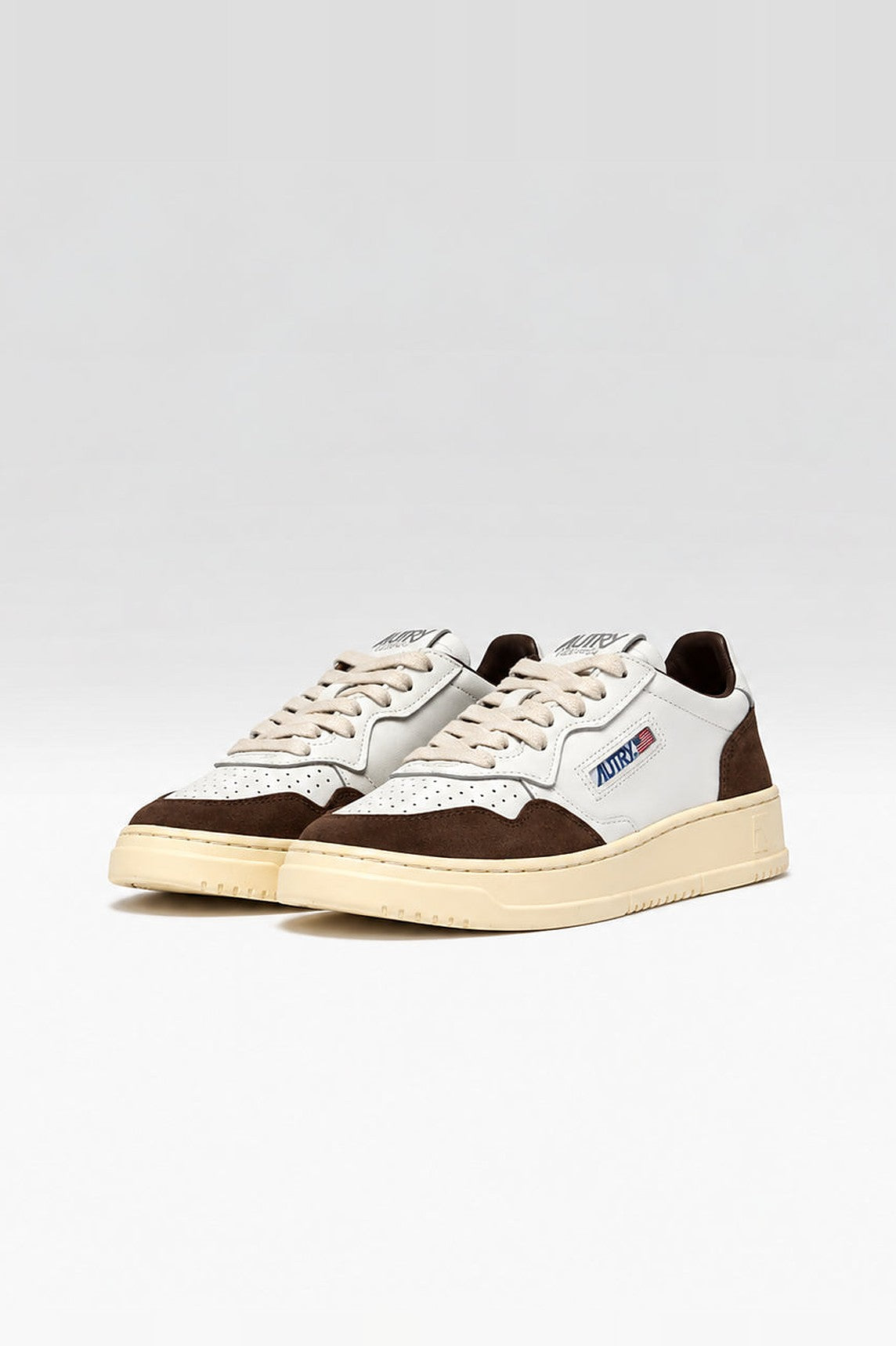 Baskets Medalist Low Blanc chocolat