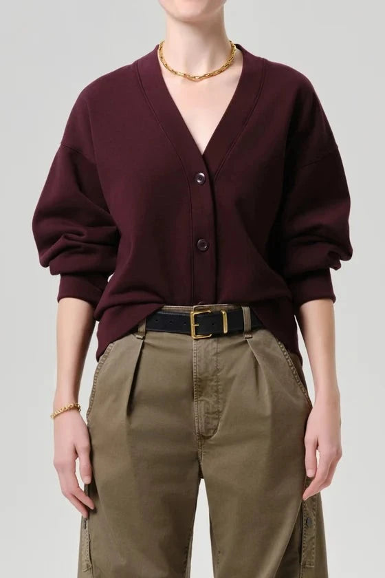 Fleece cardigan