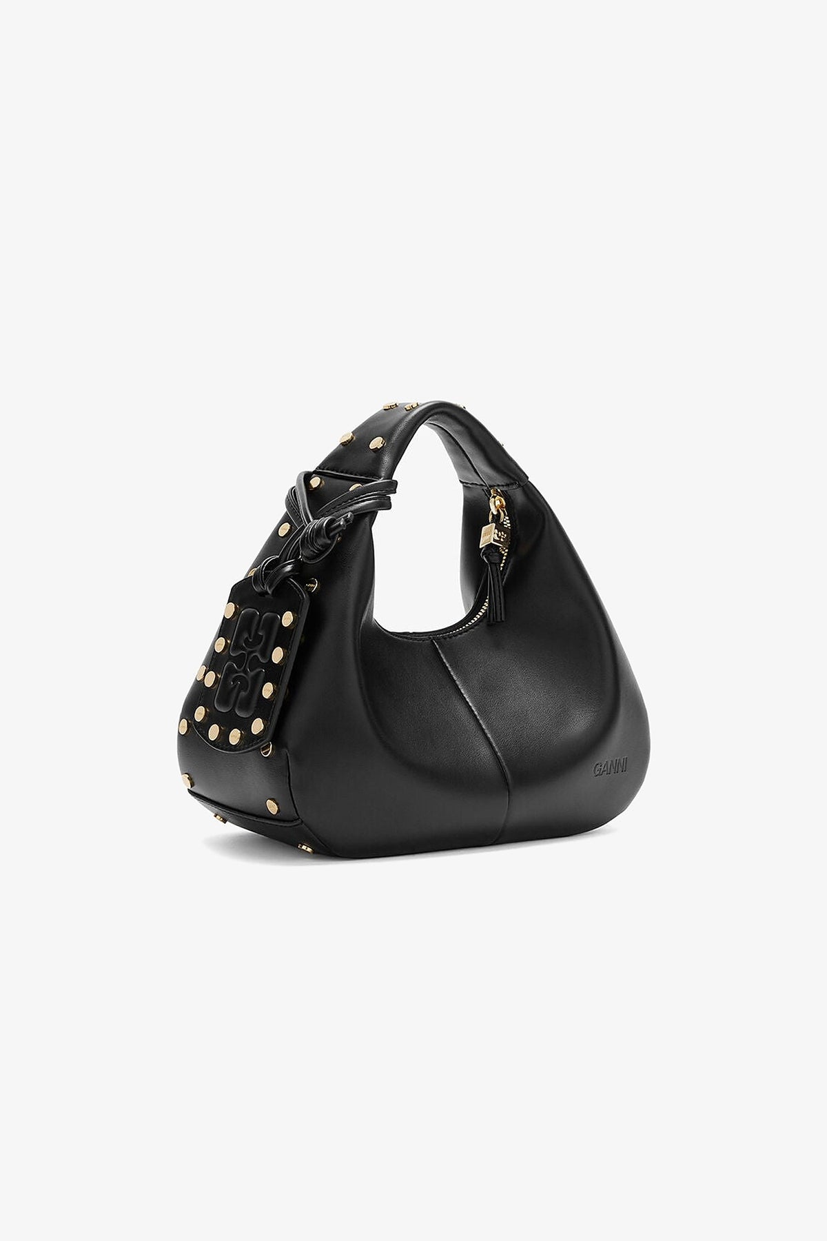 Sac Hobo Mini Cloué noir