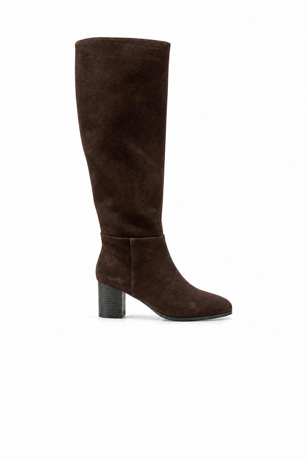 Bottes daim talon bloc