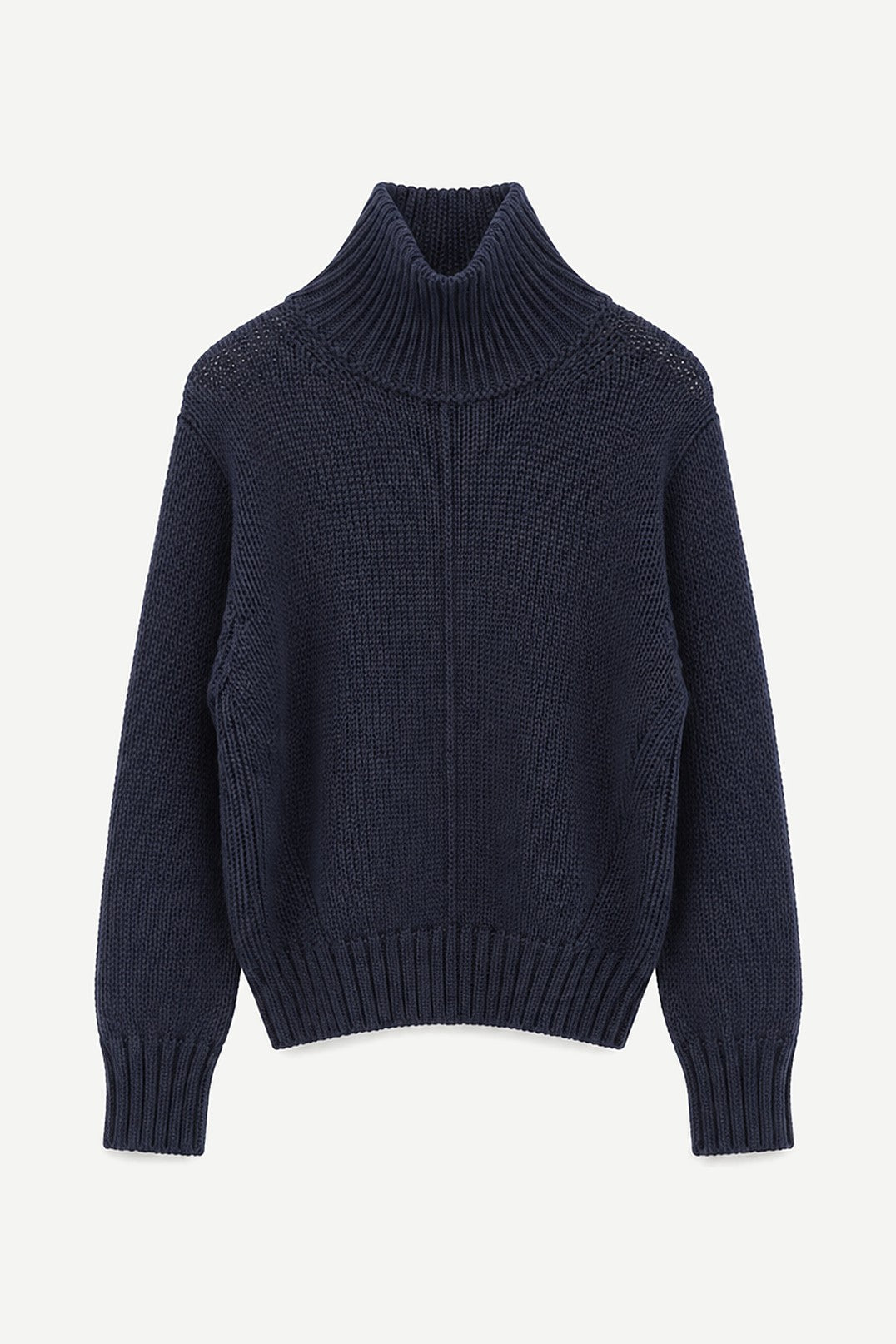 Pull col roulé