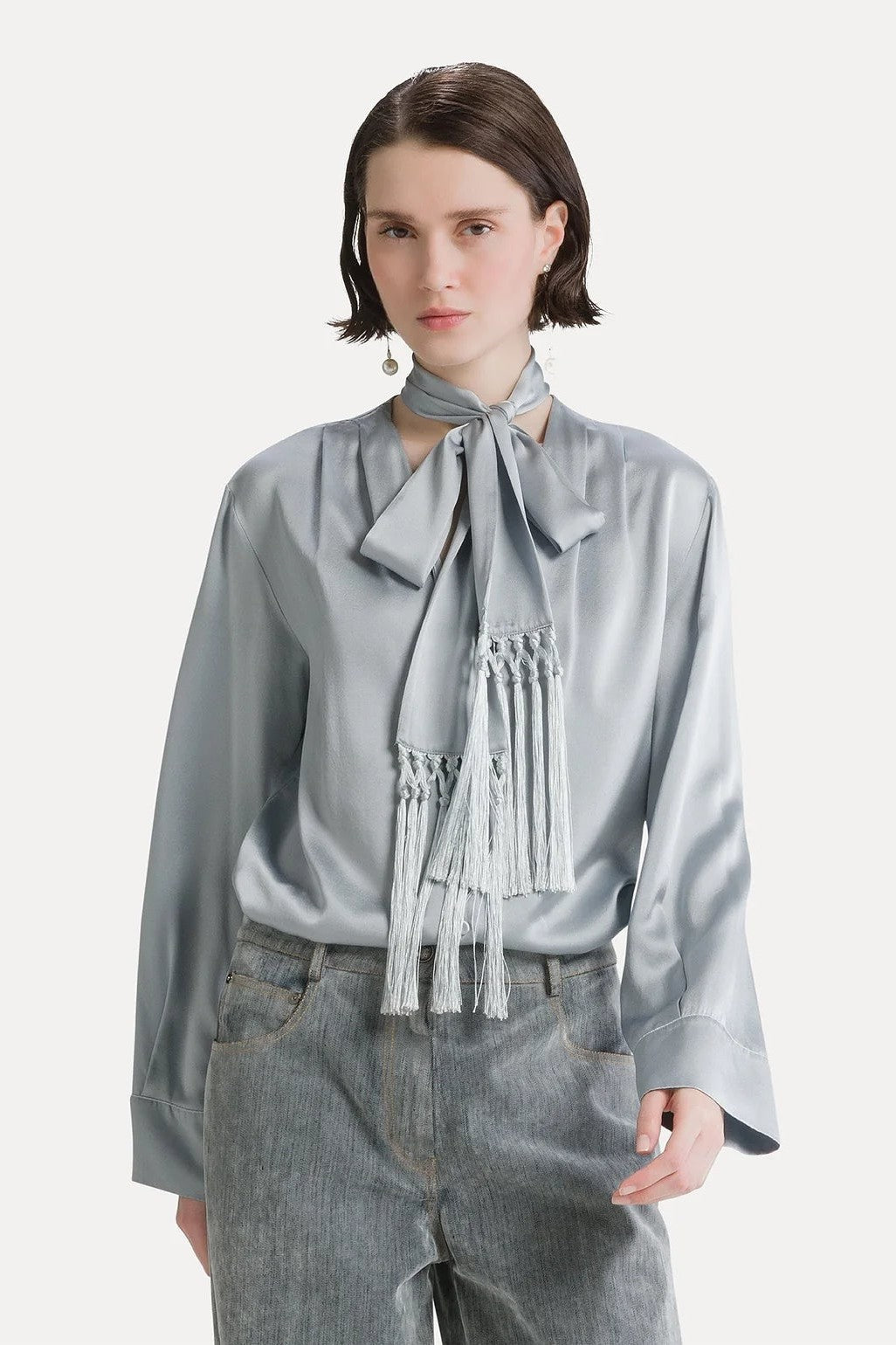Chemise avec écharpe