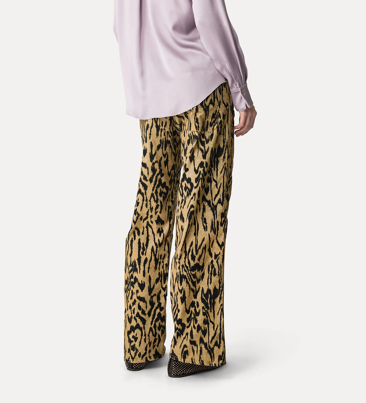 Pantalon print velvet