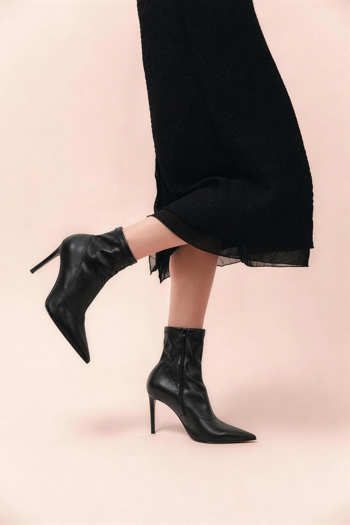 Boots à talons chaussettes FABER Guglielmo Rotta, noir, portées
