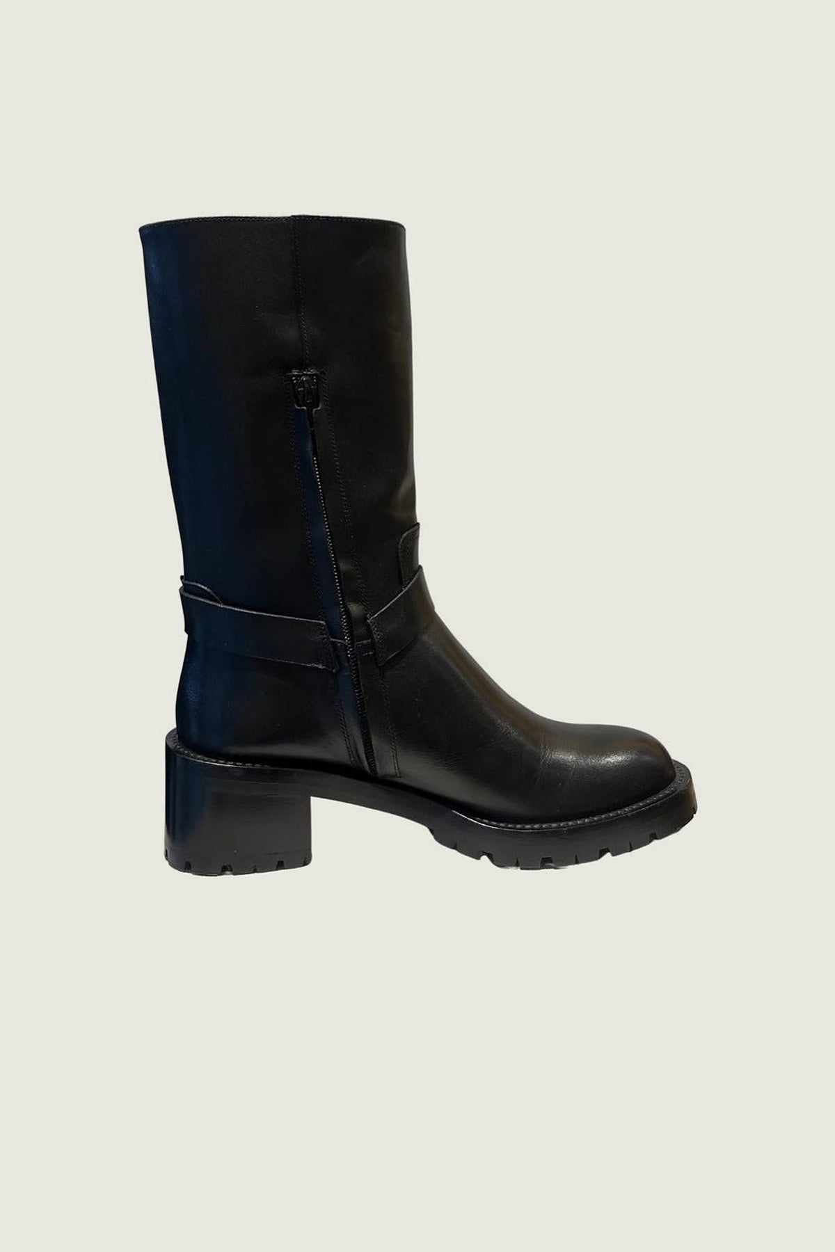 Boots boucle COLBY Guglielmo Rotta, noir, vue de côté
