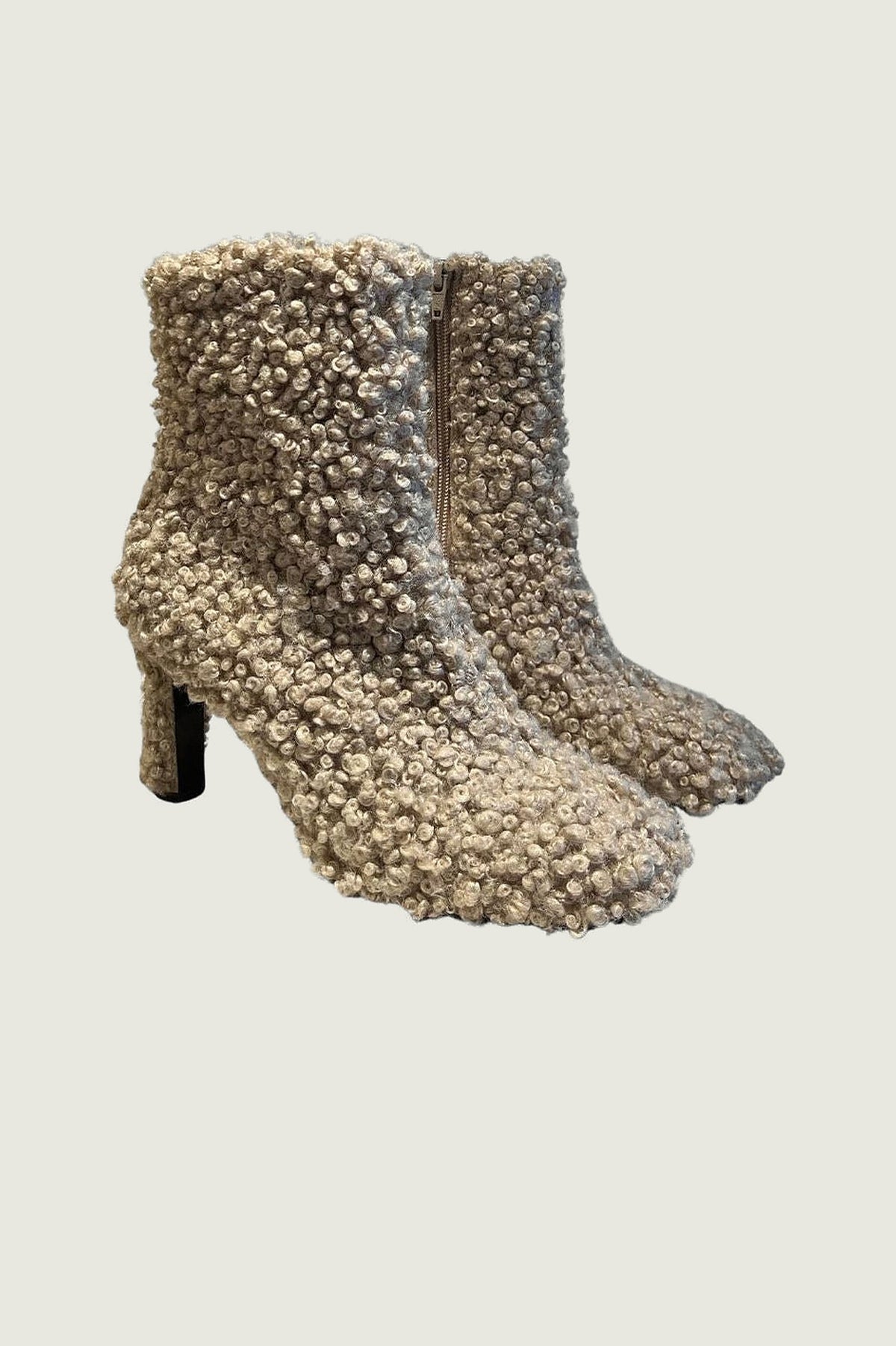 Boots teddy SHADE Guglielmo Rotta, beige, vue de trois quarts