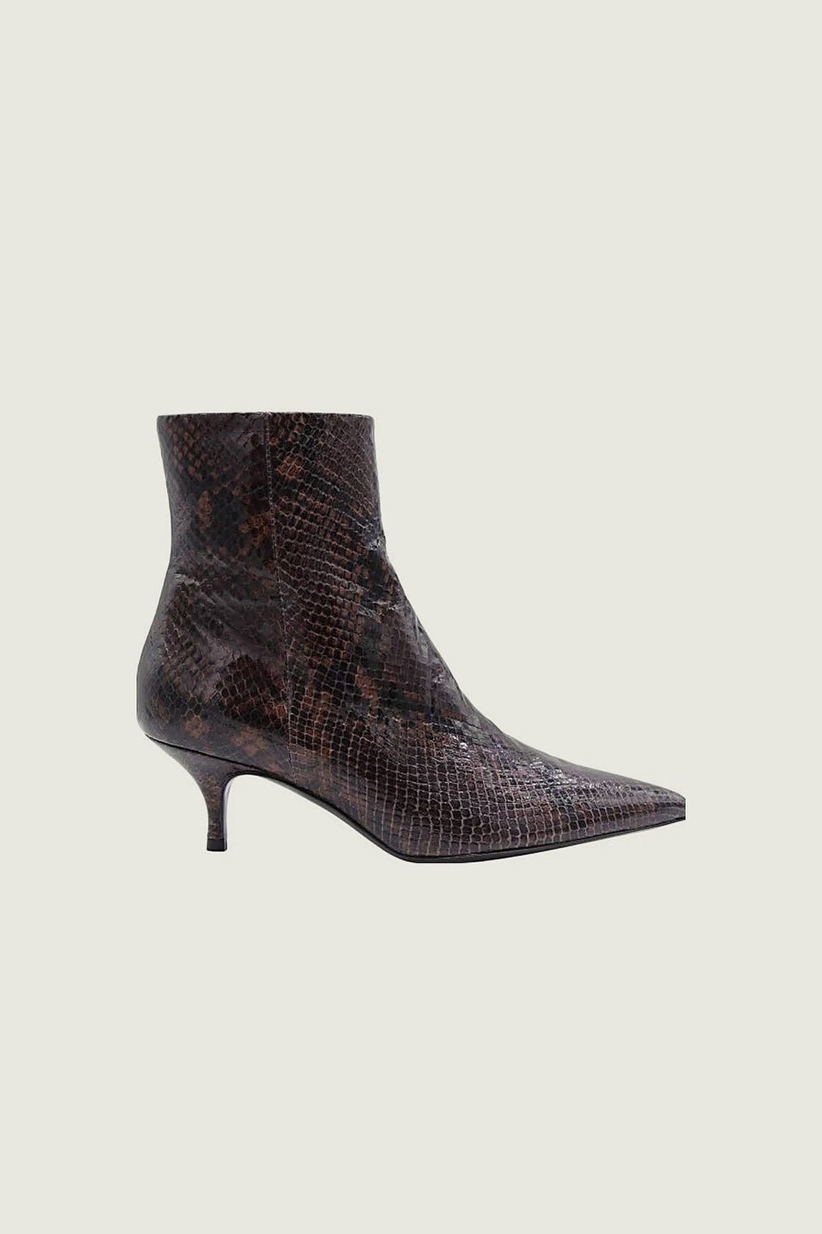 Bottines pointues AINSLEY Guglielmo Rotta, marron foncé, vue de trois quarts