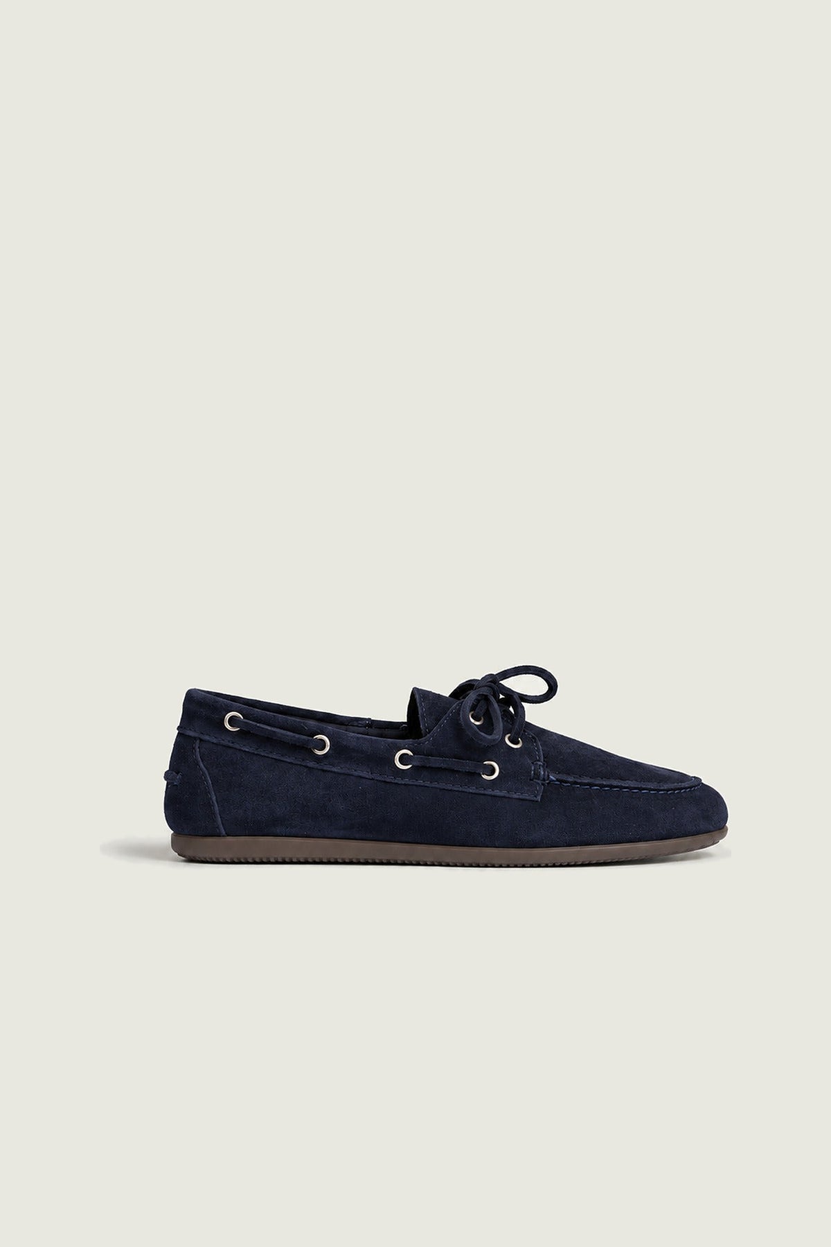 Mocassins en suède Posa, royal, vue de profil