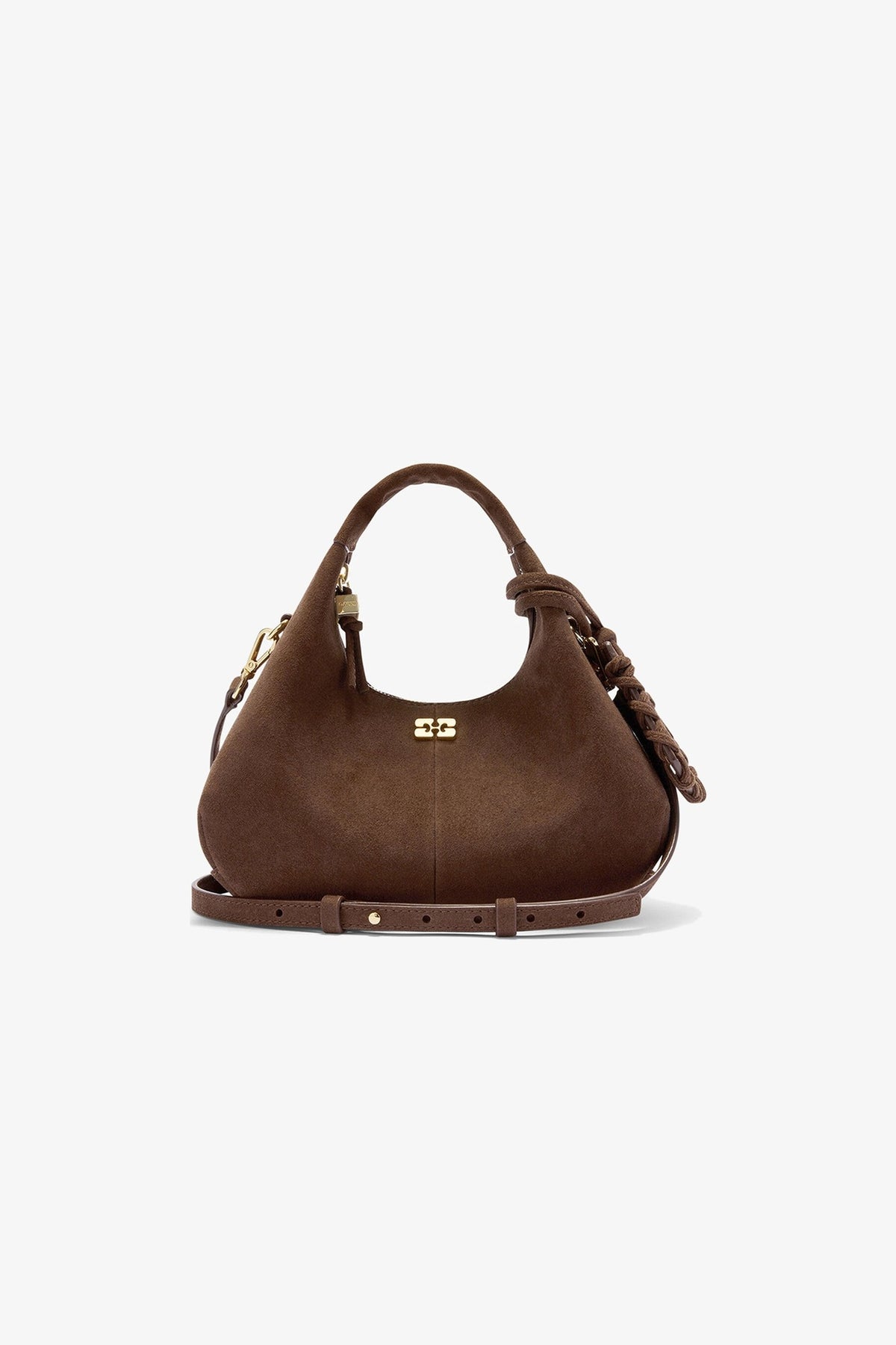 Sac Mini Hobo GANNI – Chicory Coffee – face