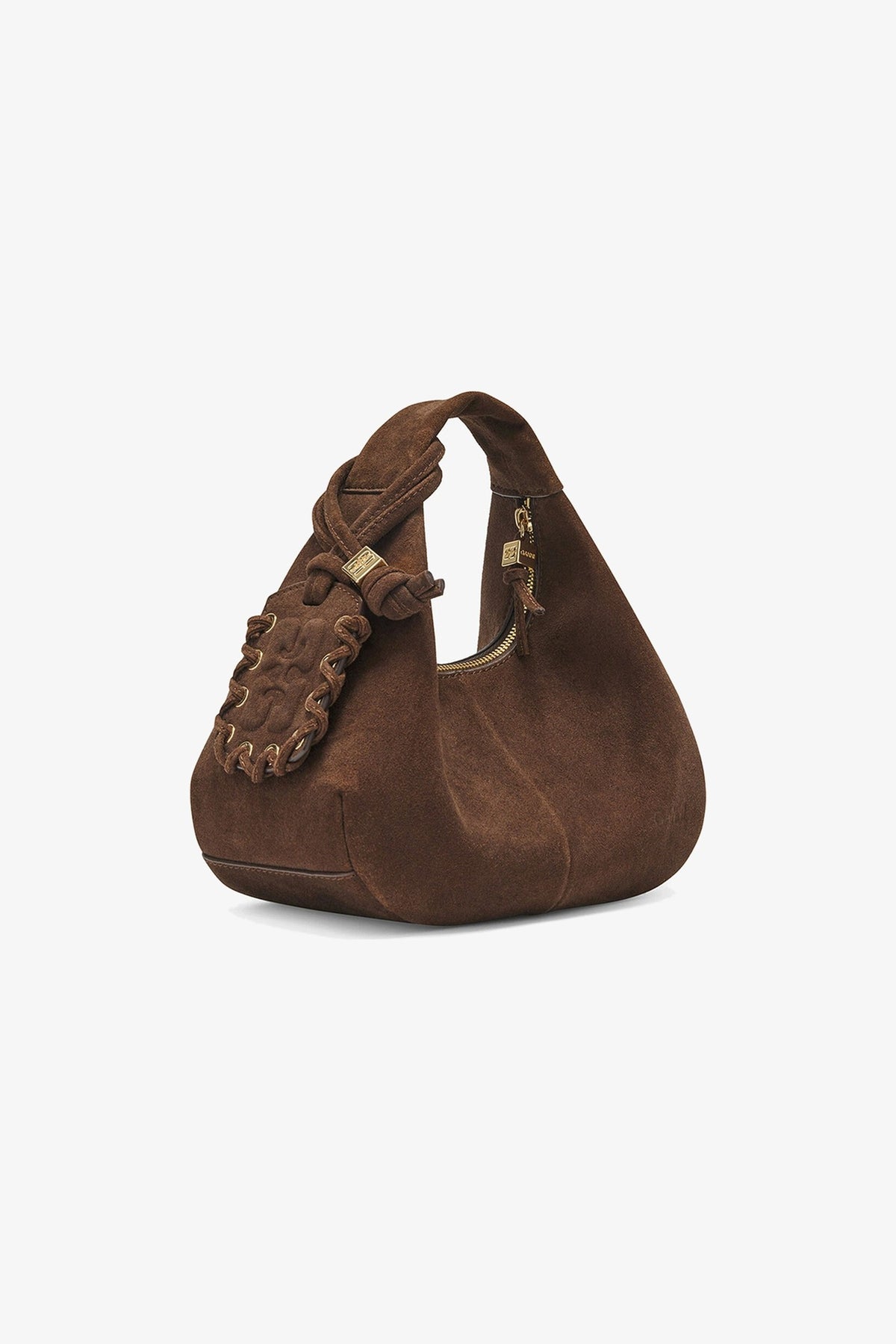Sac Mini Hobo GANNI – Chicory Coffee – profil